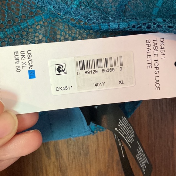 DKNY Set | Deep Ocean Lace Bralette Set Size XL - Picture 5 of 7